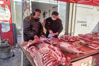 禹城市市场监管局组织开展生鲜肉“两证一报告”查验证明监督检查